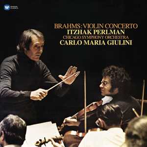 Vinile Concerto per violino Johannes Brahms Carlo Maria Giulini Itzhak Perlman