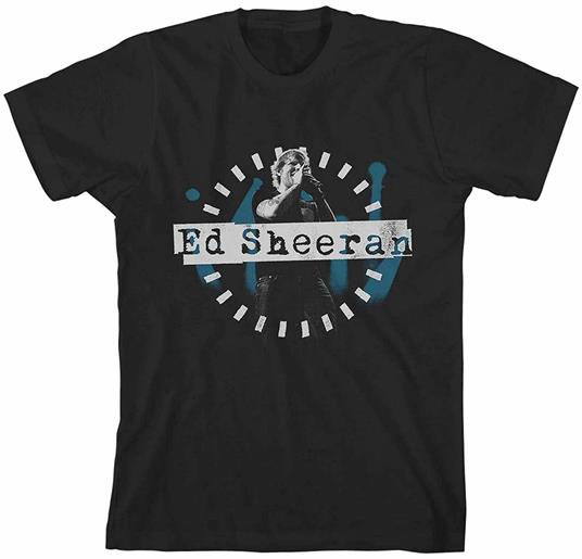 T-Shirt Ed Sheeran. Dashed Stage Photo Juniors Nero S