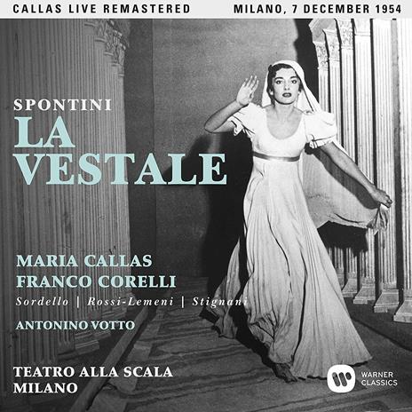 La vestale. Milano 7 dicembre 1954 (Callas Live Remastered) - CD Audio di Maria Callas,Franco Corelli,Gaspare Spontini,Antonino Votto