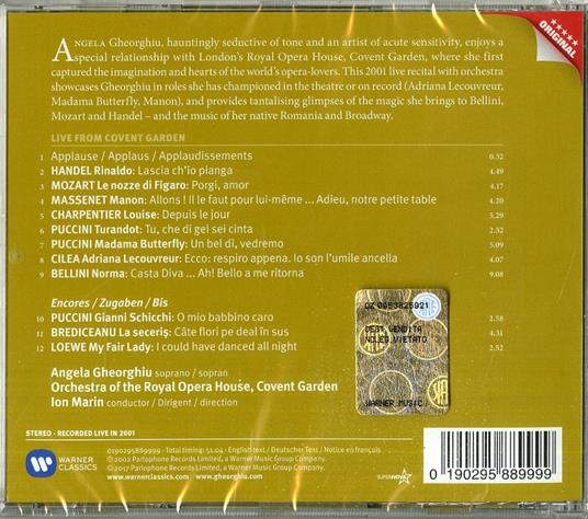 Live from Covent Garden - CD Audio di Angela Gheorghiu - 2