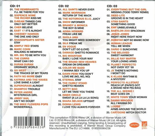 90s. The Definitive Hits of the 90s - CD Audio - 2