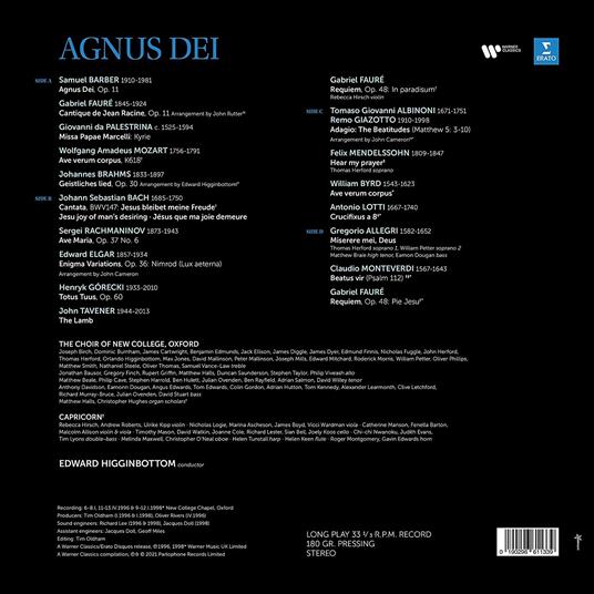 Agnus Dei - Vinile LP di Edward Higginbottom - 2