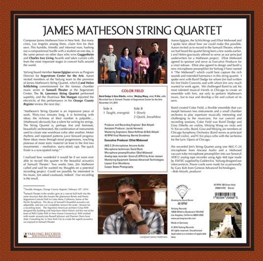James Matheson - String Quartet - Vinile LP - 2