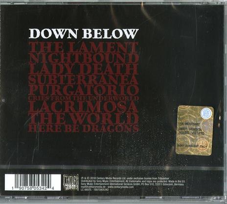 Down Below - CD Audio di Tribulation - 2