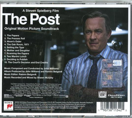 The Post (Colonna sonora) - CD Audio di John Williams - 2