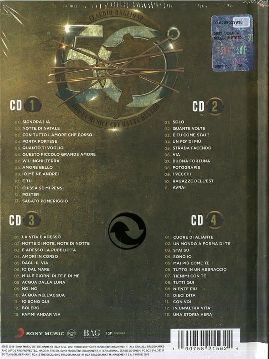 50 anni. Al centro - CD Audio di Claudio Baglioni - 2