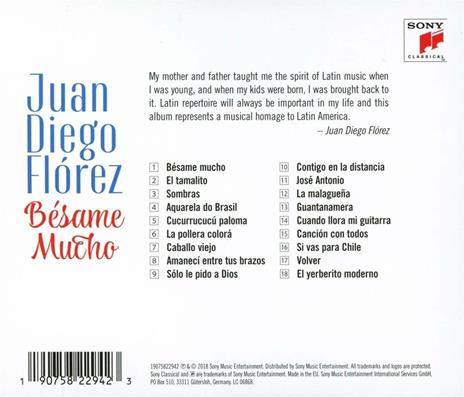 Bésame mucho - CD Audio di Juan Diego Florez - 2
