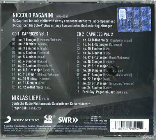 The New Paganini Project - CD Audio di Gregor Bühl,Niklas Liepe,Deutsche Radio Philharmonie - 3