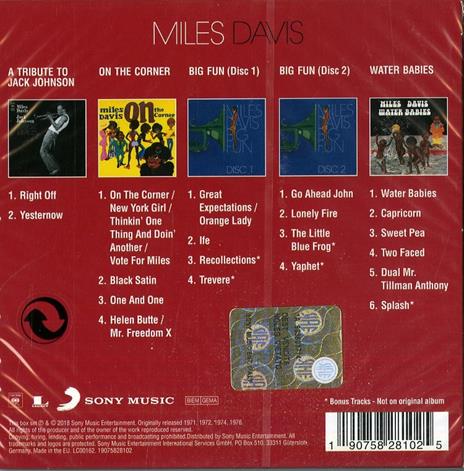 Original Album Classics - CD Audio di Miles Davis - 2