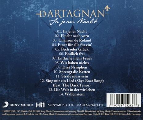 In Jener Nacht - CD Audio di Dartagnan - 2
