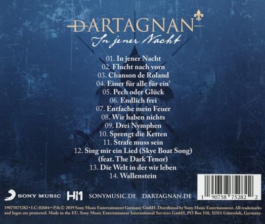 In Jener Nacht - CD Audio di Dartagnan - 2