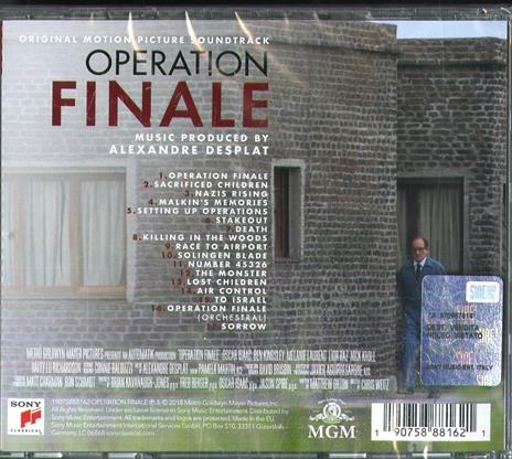 Operation Finale (Colonna sonora) - CD Audio di Alexandre Desplat - 2