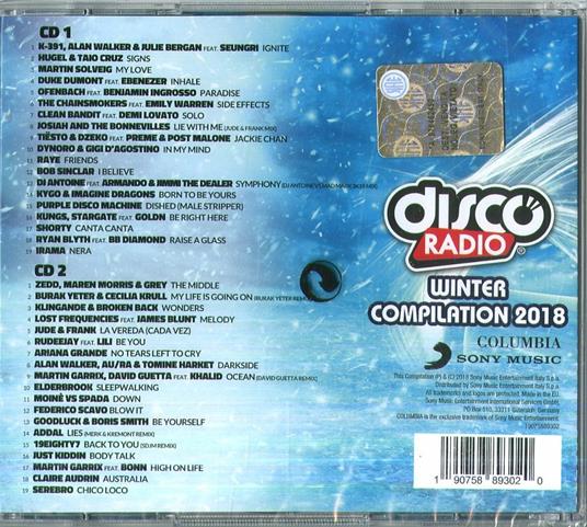 Discoradio Winter Compilation 2018 - CD Audio - 2