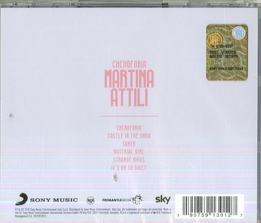 Cherofobia (X-Factor 2018) - CD Audio di Martina Attili - 2