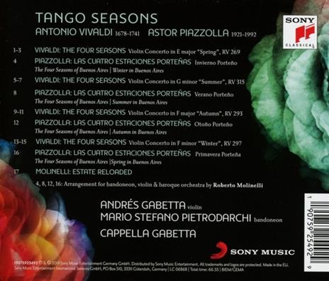 Tango Seasons - CD Audio di Cappella Gabetta - 2
