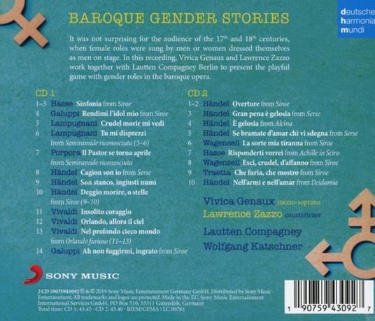 Baroque Gender Stories - CD Audio di Lautten Compagney - 2