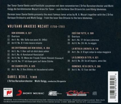 Zero To Hero - CD Audio di Wolfgang Amadeus Mozart,Daniel Behle