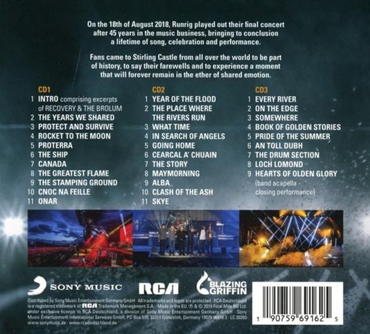 The Last Dance. Farewell Concert (Limited Edition) - CD Audio di Runrig - 2