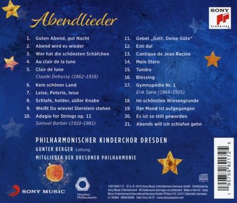Abendlieder - CD Audio di Philharmonischer Kinderchor Dresden - 2