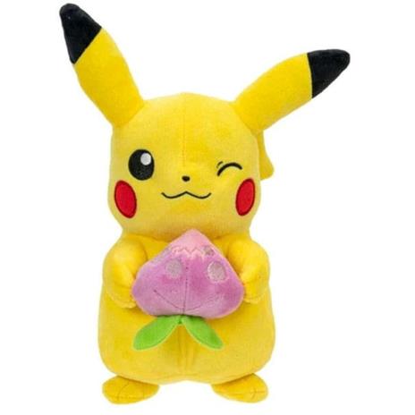 Pokémon - Plush Figure Pikachu with Pecha Berry Accy 20 cm - 2