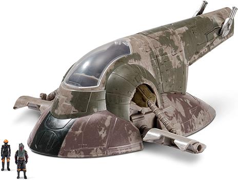 Star Wars Micro Galaxy Squadron Vehicle Con Figures Boba Fett`s Starship 20 Cm Jazwares
