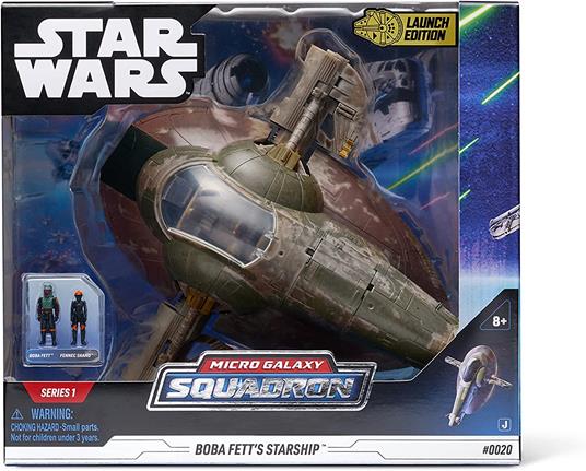 Star Wars Micro Galaxy Squadron Vehicle Con Figures Boba Fett`s Starship 20 Cm Jazwares - 2
