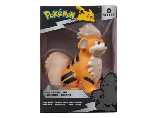 Pokémon Vinile Figura Growlithe 8 Cm Jazwares