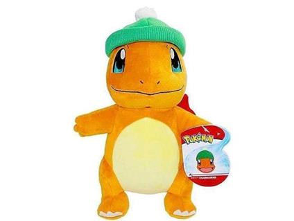 Pokémon Peluche Figura Winter Charmander Con Natale Cappello 20 Cm Jazwares