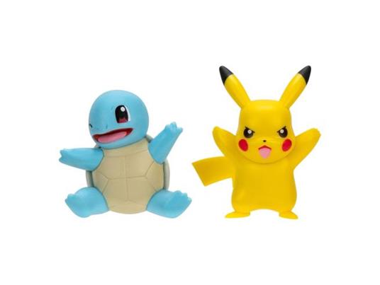 Pokémon Battle Figura First Partner Set Figura 2-pack Squirtle -2, Pikachu -9 Jazwares
