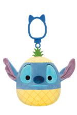 Squishmallows - Disney - Clip On - Stitch con Ananas 10 cm