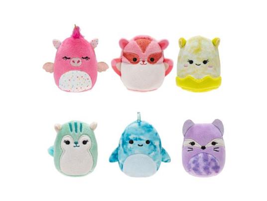 Squishville Mini Squishmallows Peluche Figura 6-pack Cute & Colorful Squad 5 Cm Jazwares