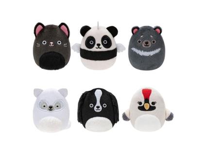Squishville Mini Squishmallows Peluche Figura 6-pack Black & White Squad 5 Cm Jazwares