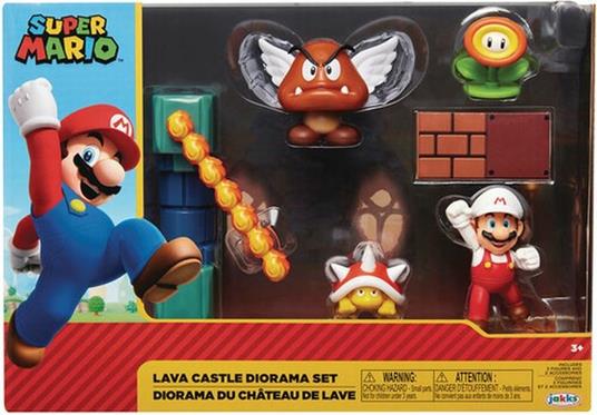 Jakks Pacific Nintendo 2-1/2In Lava Castle Diorama Set Cs Net
