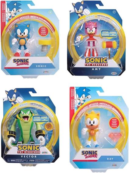 Sonic The Hedgehog Serie 10 - 10cm Jakks Pacific - 1 Figure - Assortito