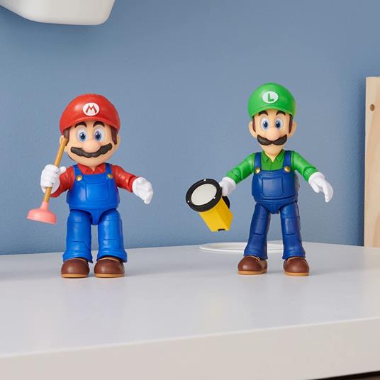 The Super Mario Bros. Movie Action Figura Luigi 13 Cm Jakks Pacific - 5