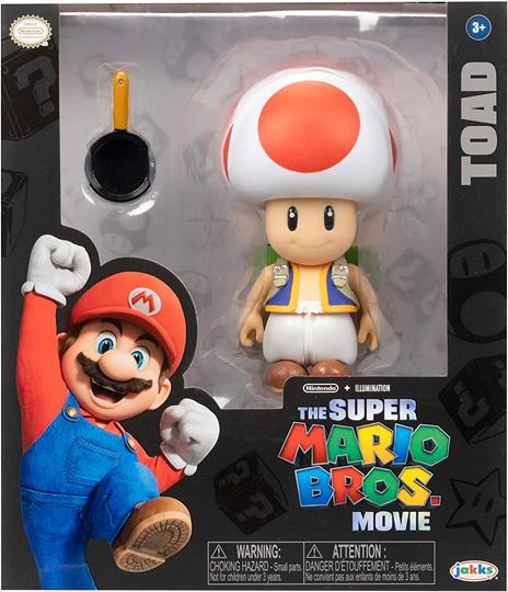 The Super Mario Bros. Movie Action Figura Toad 13 Cm Jakks Pacific - 5
