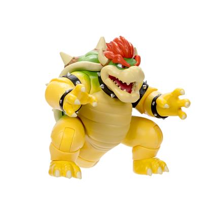 Super mario movie action figure di bowser 18 cm sonora