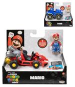Nintendo: Jakks - Super Mario - Figure With Kart (Personaggio 2.5