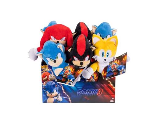 Sonic - The Hedgehog Movie 3 Peluche Figures Wave 1 23 Cm Jakks Pacific