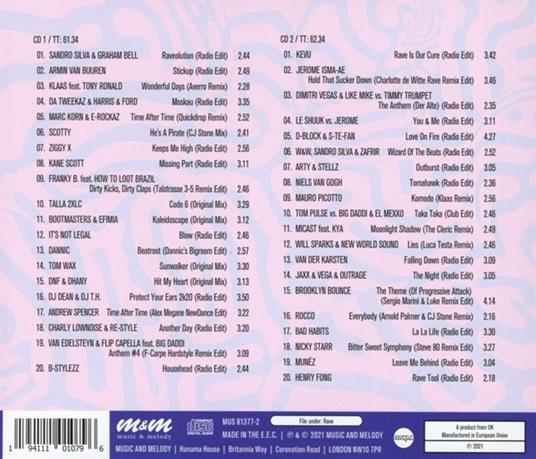 Rave Music Party - CD Audio