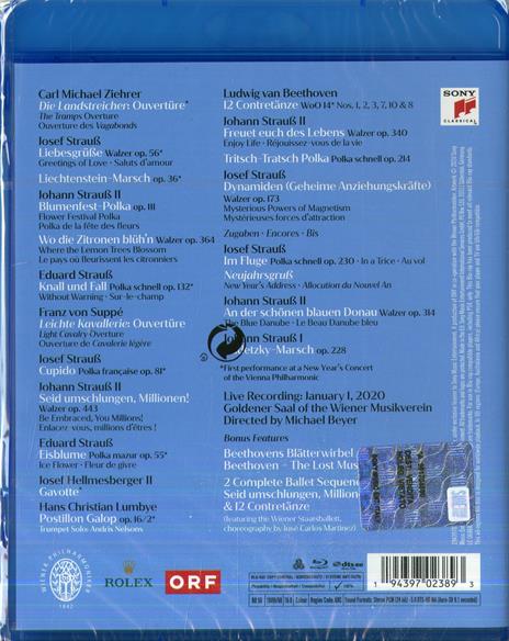 Concerto di Capodanno 2020 (Blu-ray) - Blu-ray di Wiener Philharmoniker,Andris Nelsons - 2