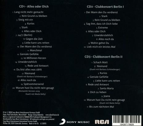Alles Oder Dich (Edition 2020) - CD Audio di Roland Kaiser - 2