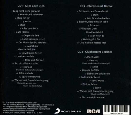 Alles Oder Dich (Edition 2020) - CD Audio di Roland Kaiser - 2