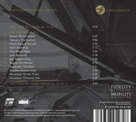 Tchaikovsky - The Seasons - CD Audio di Vladimir Tropp - 2
