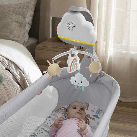Fisher-Price - Giostrina Dolce Arcobaleno per Culla Fianco Letto, Unità Rilassante da Appoggio e Unità Sonora da Culla - 2