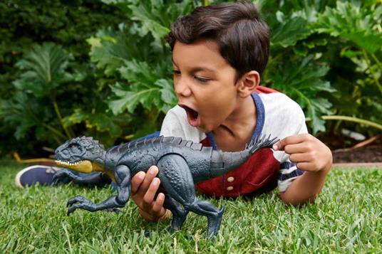 Jurassic World- Stinger Dino Squartatore Dinosauro snodato con Ruggito, Giocattolo per Bambini 4+Anni - 8