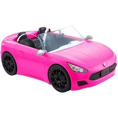 Barbie - Cabrio Veicolo Decapottabile Rosa a Due Posti con Ruote Funzionanti e Dettagli Realistici