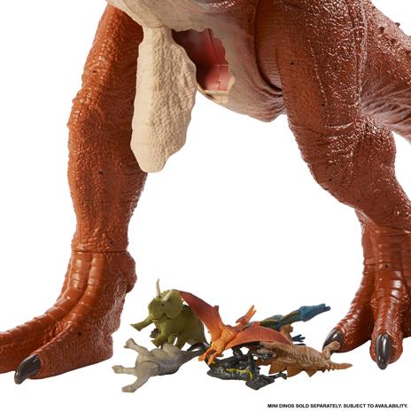 Jurassic World - Carnotauro Toro, Dinosauro con apertura sulla pancia, lungo 91 cm; 4+ anni - 3