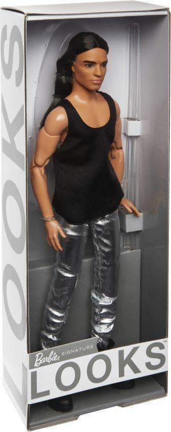 Barbie Signature Barbie Looks? Ken bambola completamente snodata (capelli lunghi e scuri) - 9