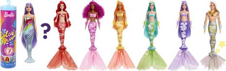 Barbie-Color Reveal Assortimento Bambola Sirena Cambia Colore con Look Misterioso da Rivelare - 2